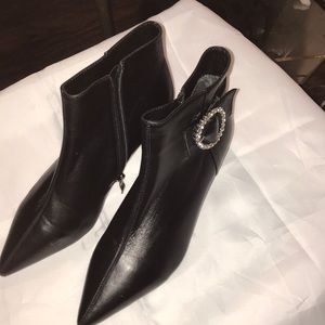 Merumote leather ankle boot